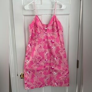 Lilly Pulitzer Pink Floral Dress
